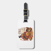 herfst THANKSGIVING Bagagelabel (Voorkant verticaal)