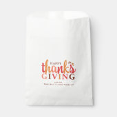 Herfst Thanksgiving Bedankzakje (Voorkant)