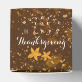 Herfst Thanksgiving Bruin Bedankdoosjes (Bovenkant)