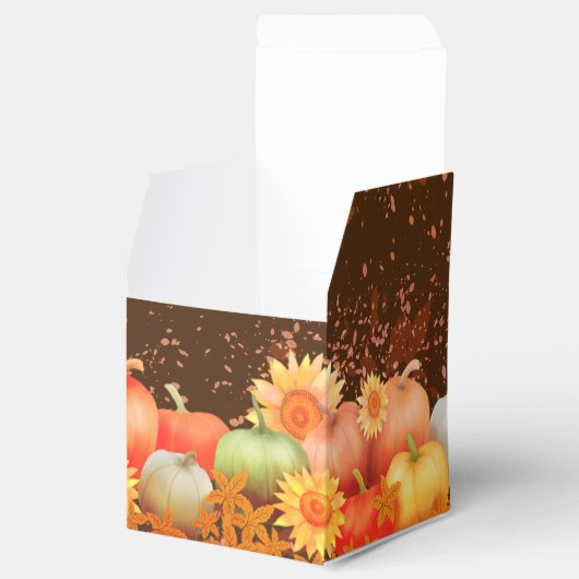 Herfst Thanksgiving Bruin Bedankdoosjes (Geopend)