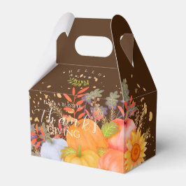 Herfst Thanksgiving Bruin Bedankdoosjes