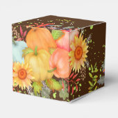 Herfst Thanksgiving Bruin Bedankdoosjes (Achterkant)