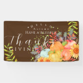 Herfst Thanksgiving Bruin Spandoek (Horizontaal)
