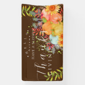 Herfst Thanksgiving Bruin Spandoek (Verticaal)