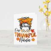 Herfst Thanksgiving Bu Bu Kaart (Gele Bloem)