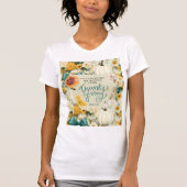 Herfst Thanksgiving Christelijk Inspirerend T-shirt (Voorkant)