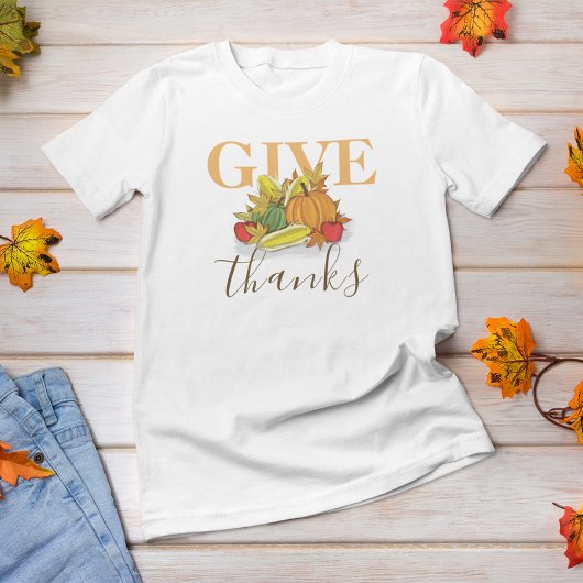 Herfst Thanksgiving Cornucopia Bedankt geven T-shirt