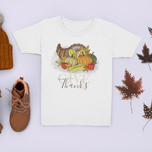 Herfst Thanksgiving Cornucopia Bedankt geven T-shirt