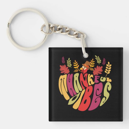 herfst Thanksgiving dag specia Sleutelhanger (voorkant)