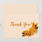 Herfst Thanksgiving Dankjewel Notities Eikels (Voorkant / Achterkant)