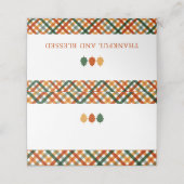 Herfst Thanksgiving Diner Naam plaats kaarten Plaatskaartje (Buitenkant ongevouwen)