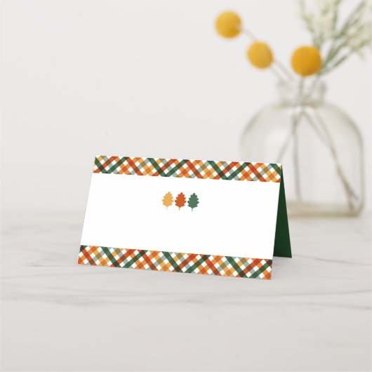 Herfst Thanksgiving Diner Naam plaats kaarten Plaatskaartje (Voorkant)