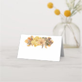 Herfst Thanksgiving Flowers Plaatskaartje (Voorkant)