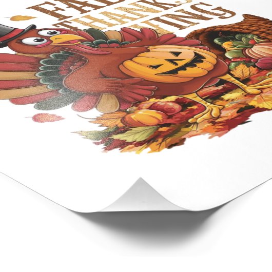 herfst THANKSGIVING Foto Afdruk (Hoek)