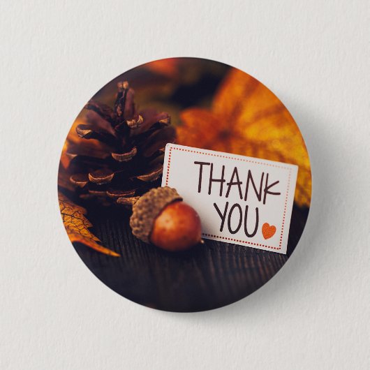 Herfst Thanksgiving Fotografie Pumpkin Fotografie Ronde Button 5,7 Cm (Voorkant)