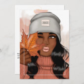 Herfst - Thanksgiving groet Feestdagenkaart (Voorkant / Achterkant)