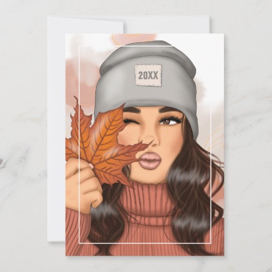 Herfst - Thanksgiving Groet Feestdagenkaart (Voorkant)