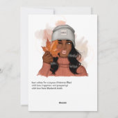 Herfst - Thanksgiving Groet Feestdagenkaart (Achterkant)