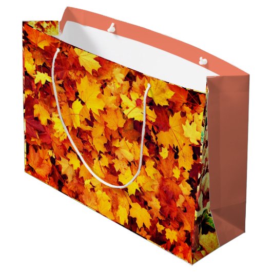 Herfst Thanksgiving Grote Cadeaus Groot Cadeauzakje (Achterkant Gekanteld)