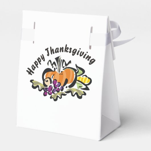 Herfst Thanksgiving Harvest Bedankdoosjes (Achterkant)
