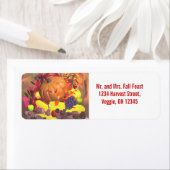 Herfst Thanksgiving Harvest Etiket (Insitu)