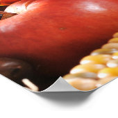 Herfst Thanksgiving Harvest - Pumpkins, Corn, Appl Poster (Hoek)