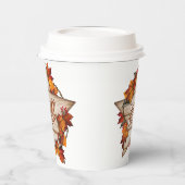 Herfst Thanksgiving herfst oogst pompoen kruiden p Papieren Bekers (Links)