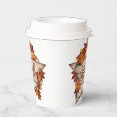 Herfst Thanksgiving herfst oogst pompoen kruiden p Papieren Bekers (Rechts)