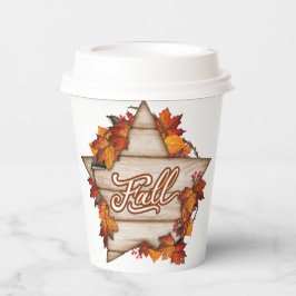 Herfst Thanksgiving herfst oogst pompoen kruiden p Papieren Bekers