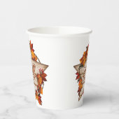 Herfst Thanksgiving herfst oogst pompoen kruiden p Papieren Bekers (Links)