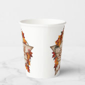 Herfst Thanksgiving herfst oogst pompoen kruiden p Papieren Bekers (Rechts)