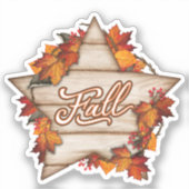 Herfst Thanksgiving herfst oogst pompoen kruiden p Sticker (Voorkant)