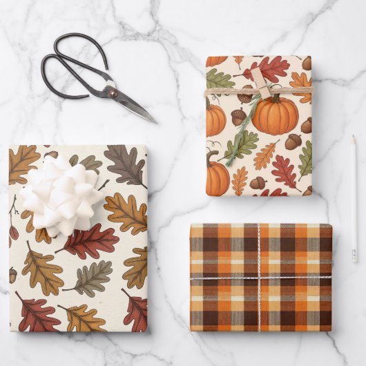 Herfst Thanksgiving Inpakpapier Vel (Voorkant)