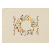 Herfst Thanksgiving Krans Tafelkleed (Voorkant (Horizontaal))