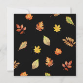 Herfst Thanksgiving Landelijke Vriendendankdiner Kaart (Achterkant)