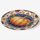 Herfst Thanksgiving Modern pompoen Collectie Papieren Bordje (Gekanteld)