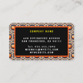 Herfst Thanksgiving Modern pompoen Collectie Visitekaartje (Achterkant)