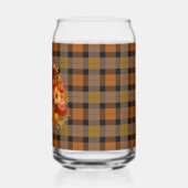 Herfst Thanksgiving Oogst Plaid Blikvorm Glas (Links)
