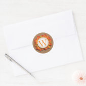Herfst Thanksgiving Oranje Bladeren Stickers (Envelop)