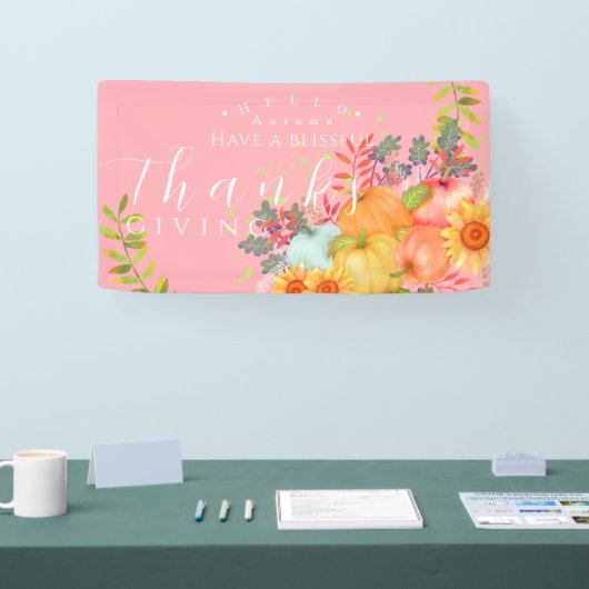 Herfst Thanksgiving PInk Spandoek (Beurs)