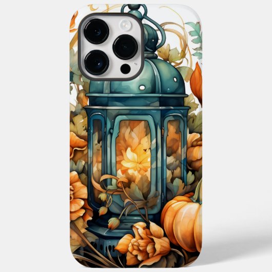 Herfst Thanksgiving Pompoen Lantaarn Oogst Case-Mate iPhone Case (Achterkant)