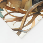 Herfst Thanksgiving Pompoen Lantaarn Oogst Fleece Deken (Hoek)