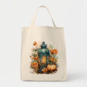 Herfst Thanksgiving Pompoen Lantaarn Oogst Tote Bag (Voorkant)
