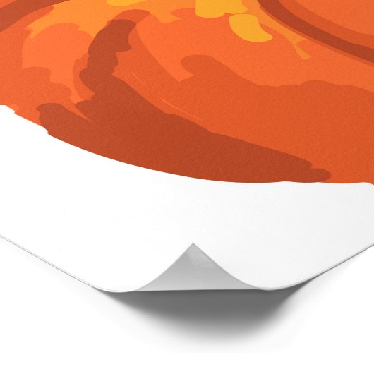 Herfst - Thanksgiving - pompoen Poster (Hoek)