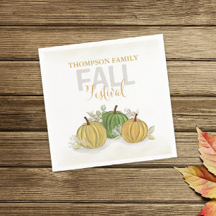 Herfst Thanksgiving Pompoenen Custom Servet