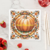 Herfst Thanksgiving Populair pompoen Collectie Servet (Insitu)