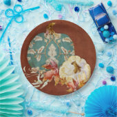 Herfst Thanksgiving Pumpkin Scroll Pattern Leaf Ar Papieren Bordje (Feest)