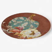 Herfst Thanksgiving Pumpkin Scroll Pattern Leaf Ar Papieren Bordje (Gekanteld)