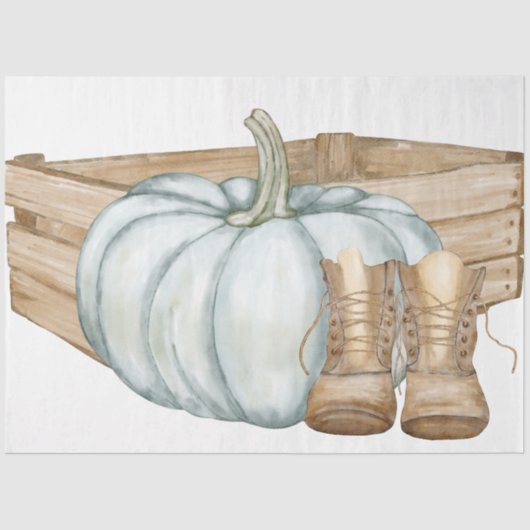 Herfst Thanksgiving reeks ontwerp 6 Tissuepapier (Voorkant)