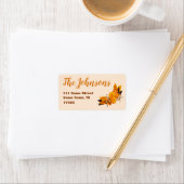Herfst Thanksgiving Retouradres Label (Insitu)
